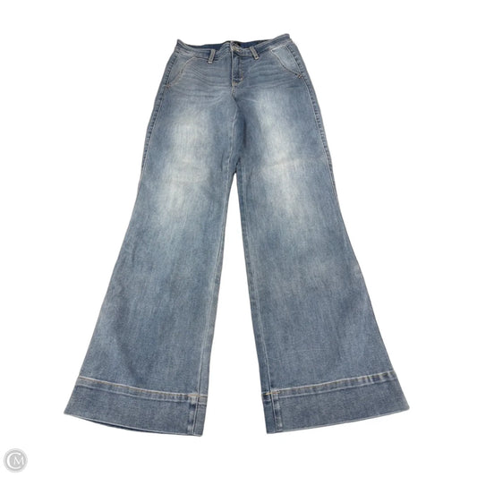 Jeans Wide Leg By Judy Blue In Blue Denim, Size: 8