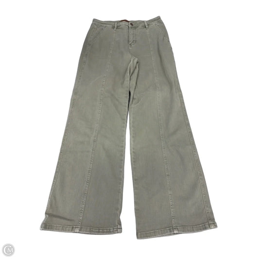 Jeans Wide Leg By Judy Blue In Green Denim, Size: 12