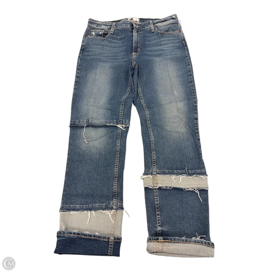Jeans Straight By Paige In Blue Denim, Size: 8