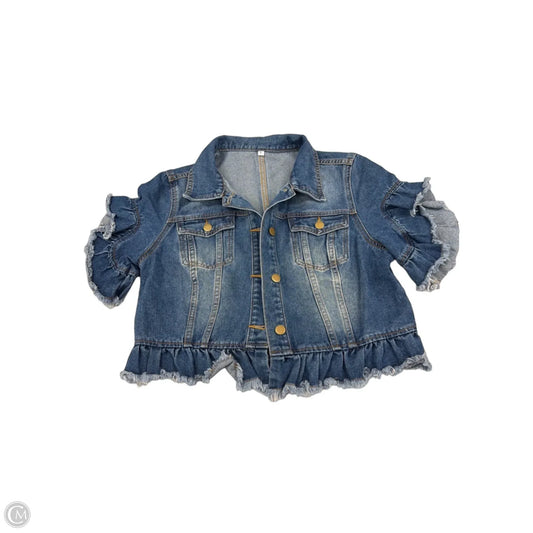 Jacket Denim By Cmf In Blue Denim, Size: L