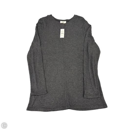 Top Long Sleeve By Loft In Grey, Size: Xl