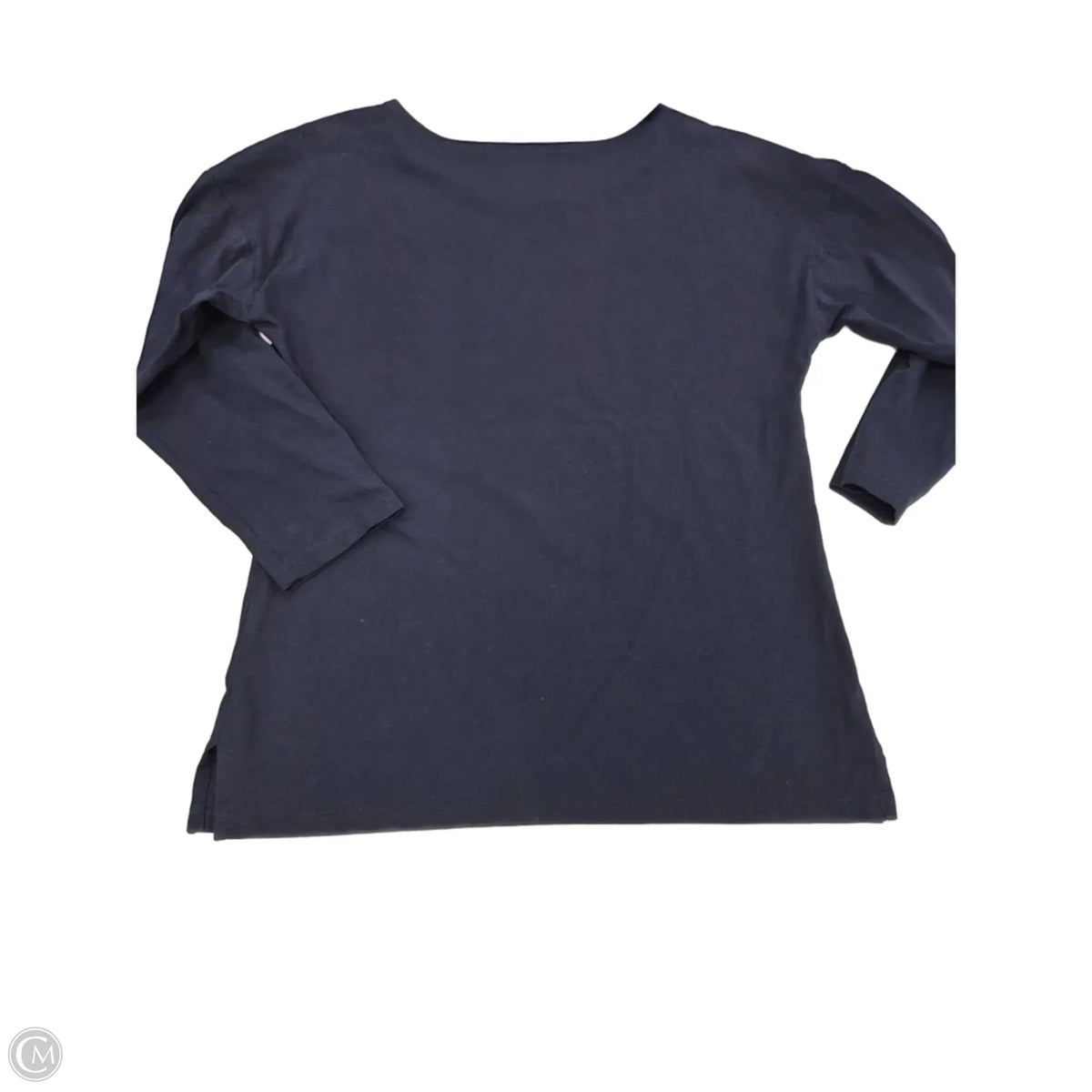 Top 3/4 Sleeve By Talbots In Navy, Size: Xs