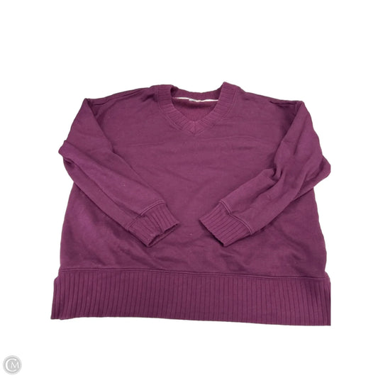 Top Long Sleeve By Maurices In Purple, Size: L