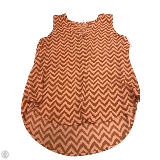 Top Sleeveless By Maurices In Orange, Size: Xl
