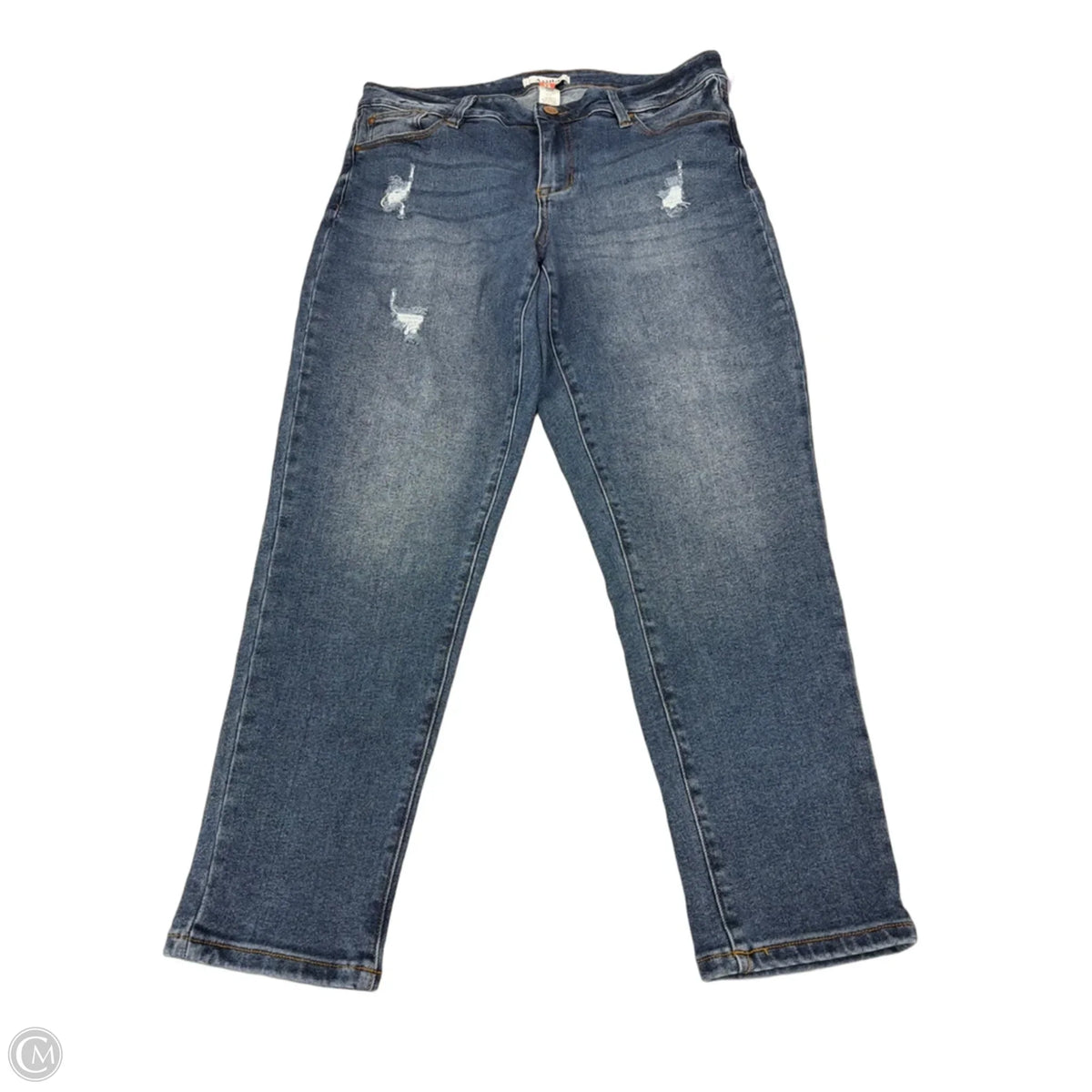 Jeans Straight By Arula In Blue Denim, Size: 12