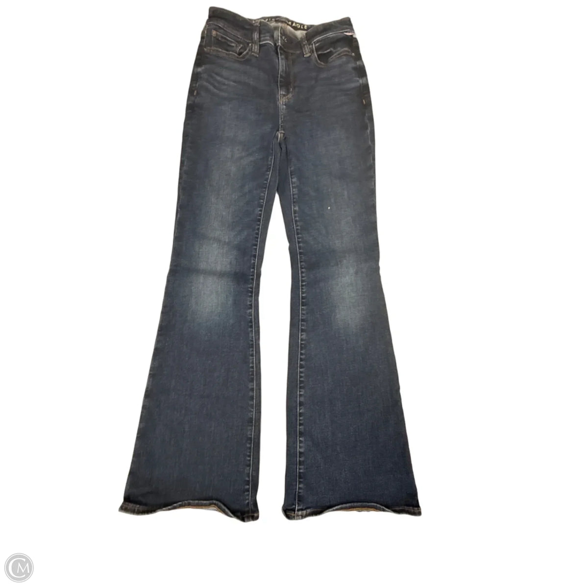 Jeans Flared By American Eagle In Blue Denim, Size: 0