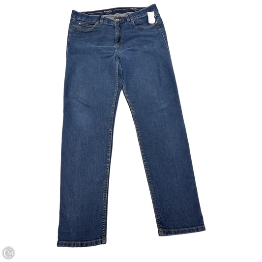 Jeans Skinny By Rafaella In Blue Denim, Size: 14