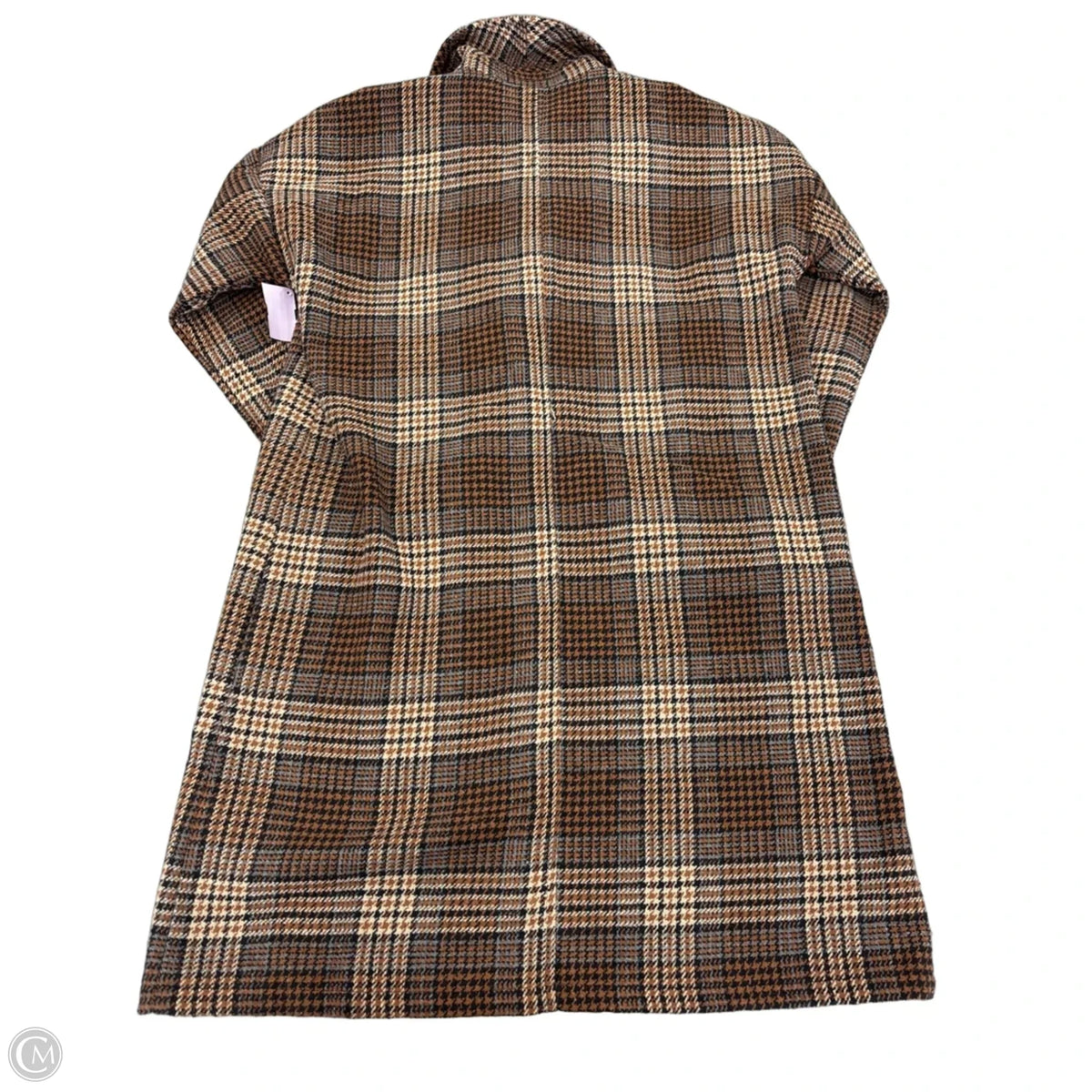 Jacket Fleece By Mystree In Plaid Pattern, Size: L