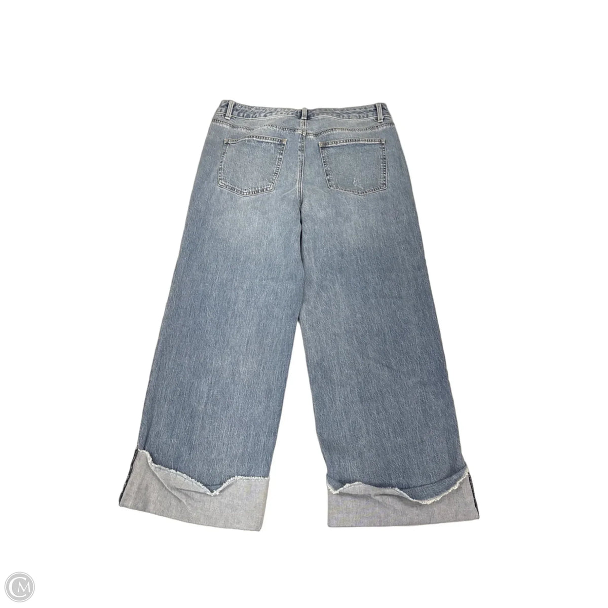 Jeans Straight By Talbots In Blue Denim, Size: 12