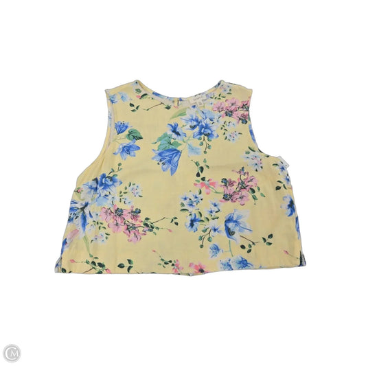 Top Sleeveless By Tamara H In Floral Print, Size: L