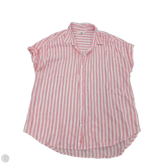 Top Short Sleeve By Beachlunchlounge In Pink, Size: Xl