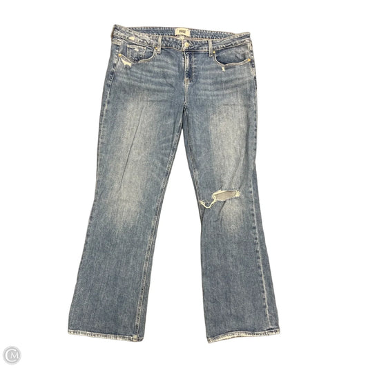 Jeans Wide Leg By Paige In Blue Denim, Size: 18