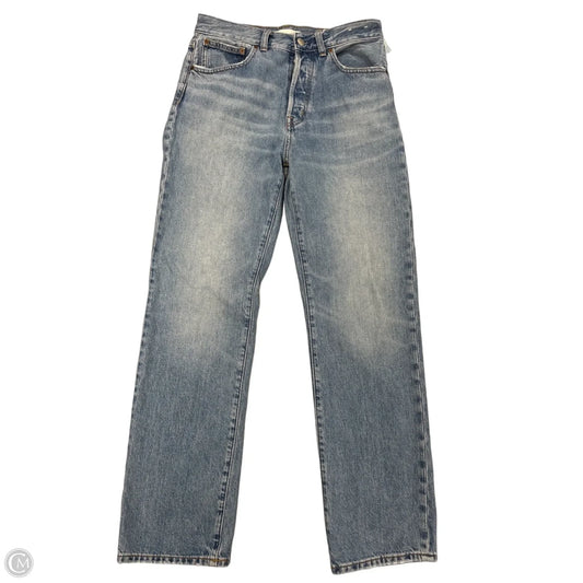 Jeans Straight By Madewell In Blue Denim, Size: 4