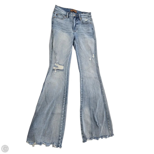 Jeans Flared By Judy Blue In Blue Denim, Size: 2