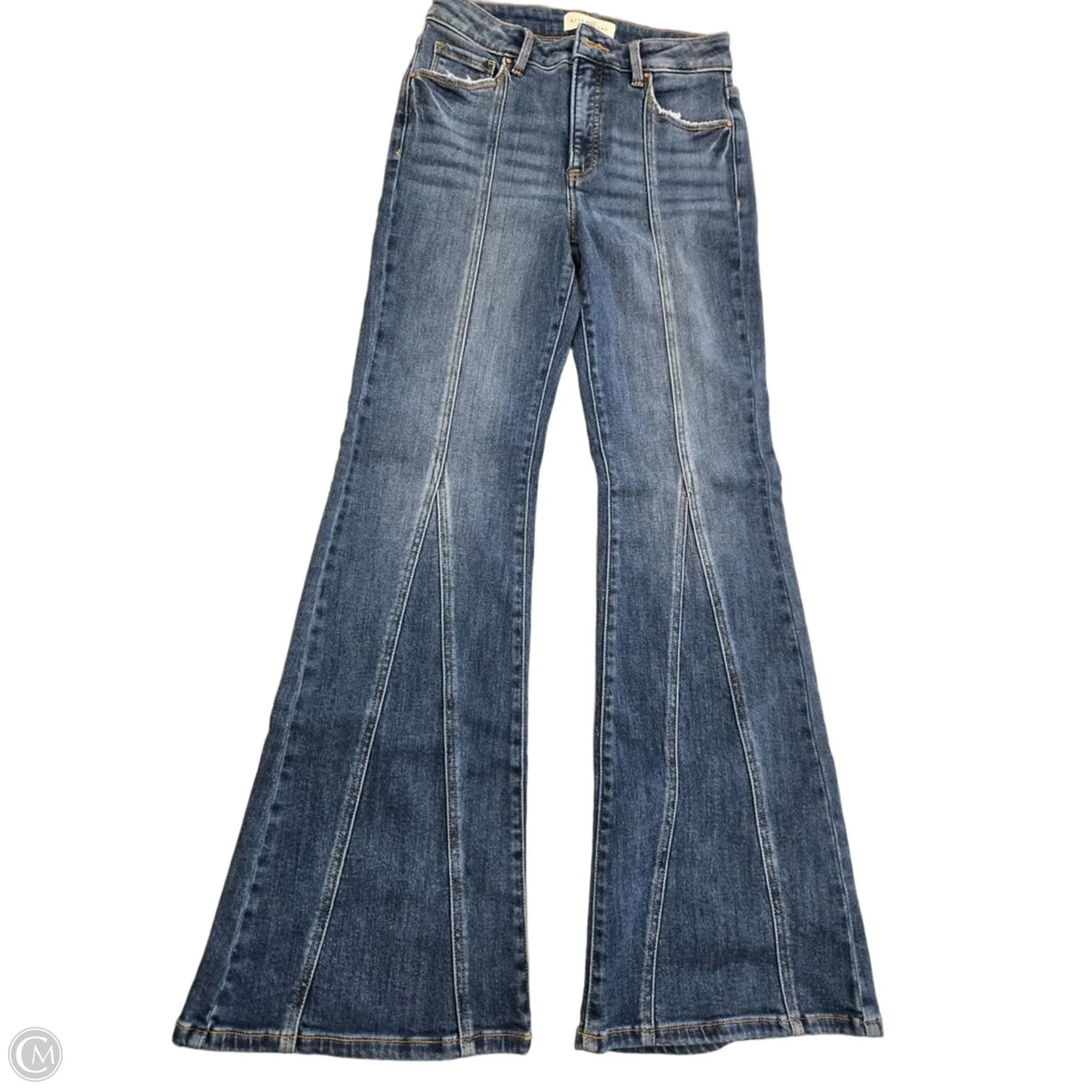 Jeans Flared By Risen In Blue Denim, Size: 4