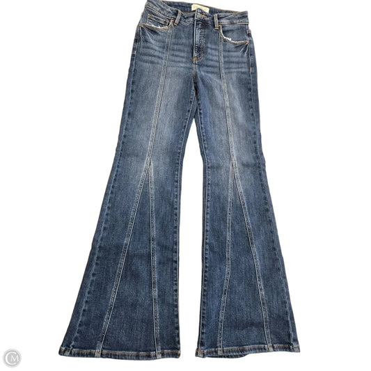 Jeans Flared By Risen In Blue Denim, Size: 4