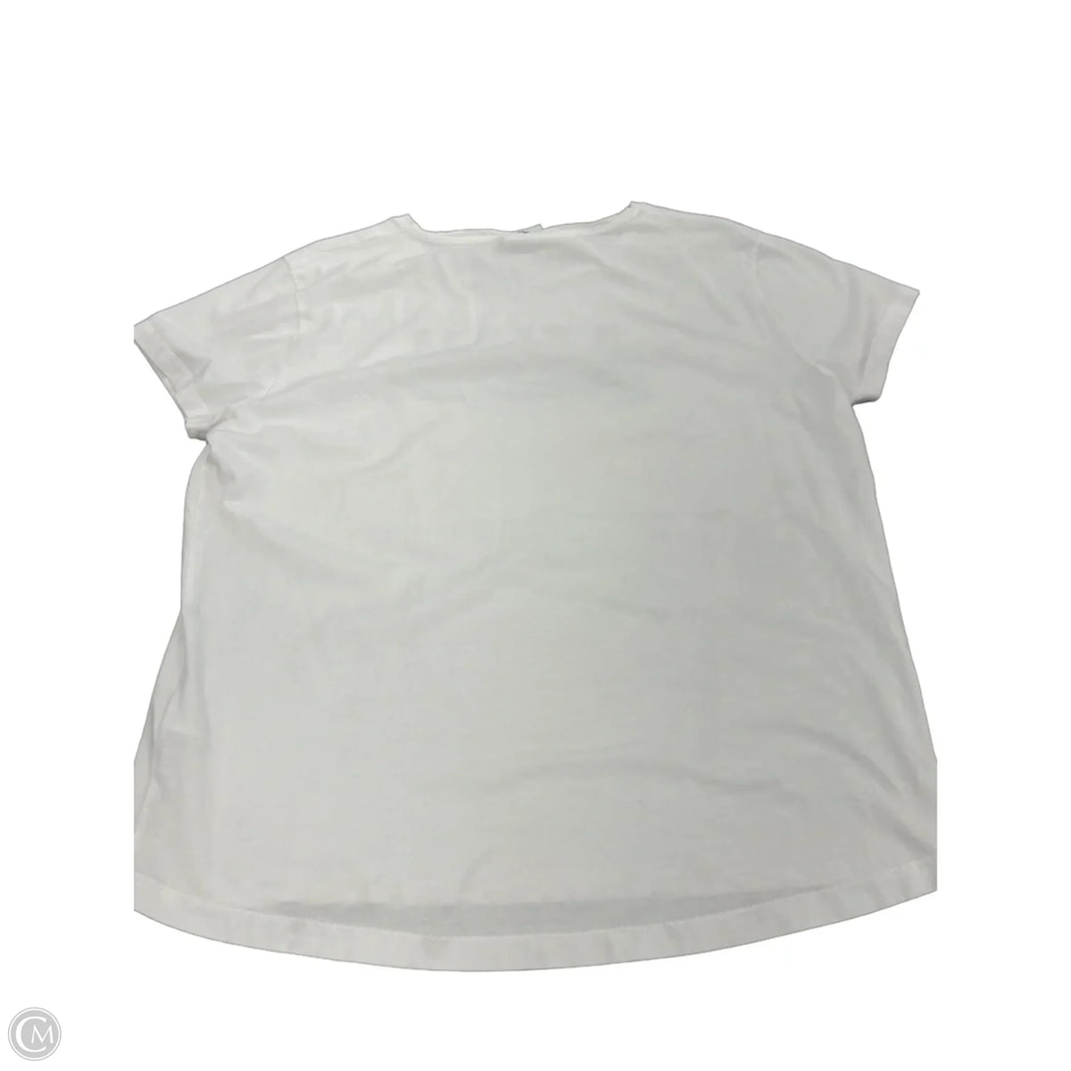 Top Short Sleeve Basic By Cmf In White, Size: L