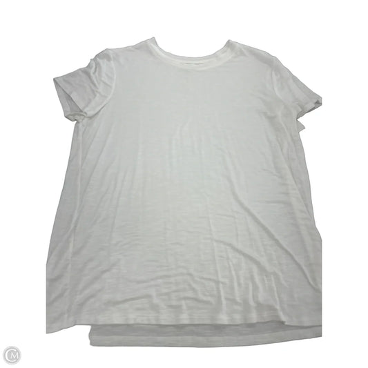 Top Short Sleeve Basic By Maurices In White, Size: L