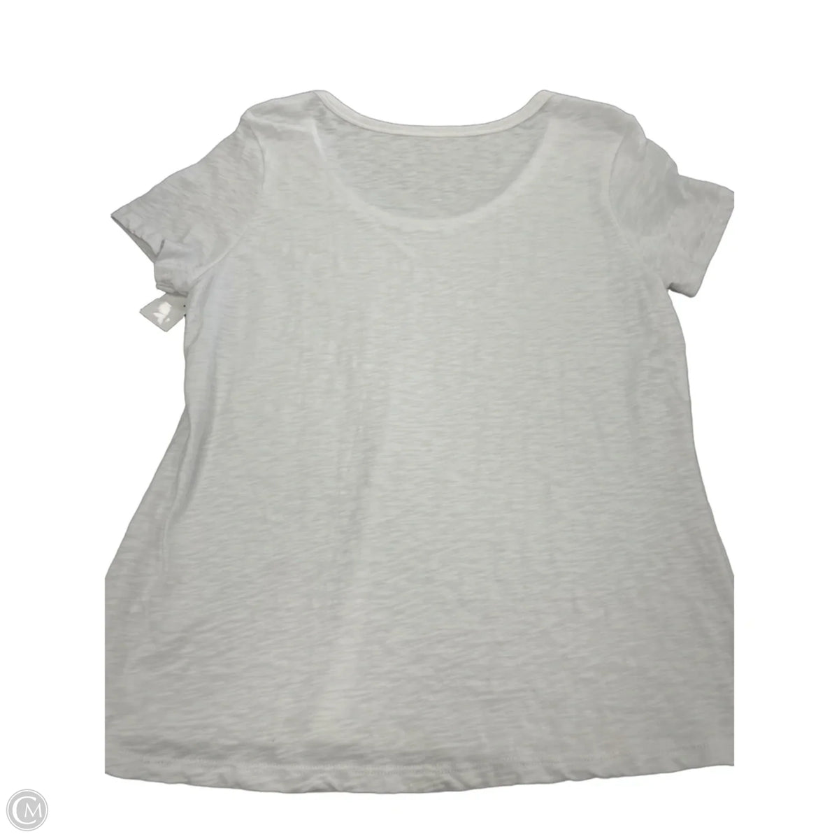 Top Short Sleeve Basic By C And C In White, Size: L