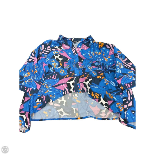 Top 3/4 Sleeve By Cmf In Blue, Size: M
