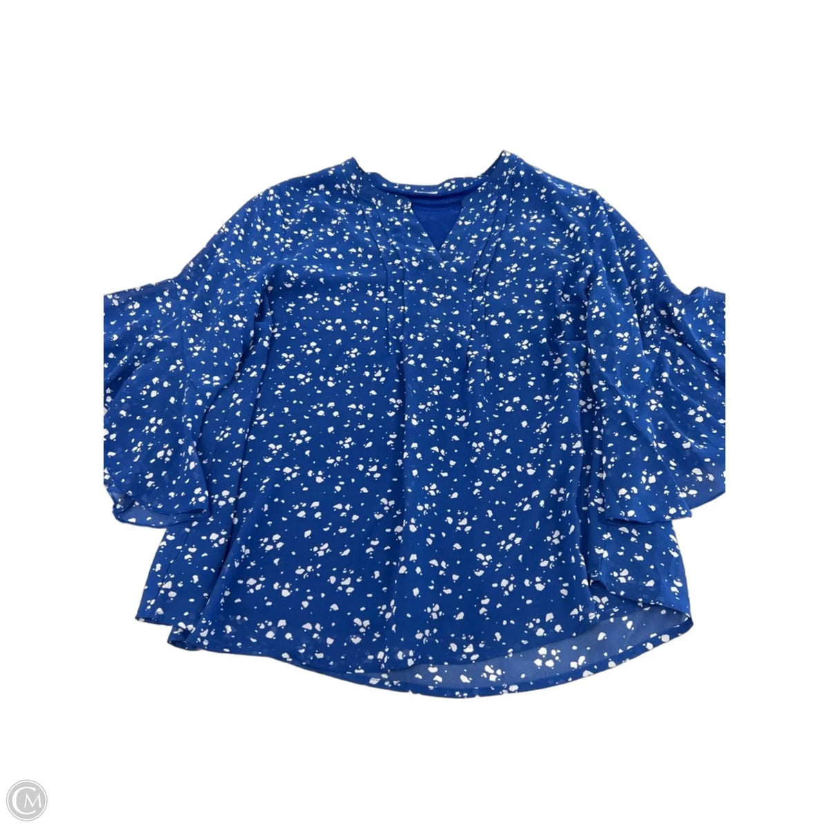 Top Short Sleeve By Timeson In Blue, Size: L