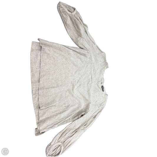 Top 3/4 Sleeve By Matty M In Cream, Size: M
