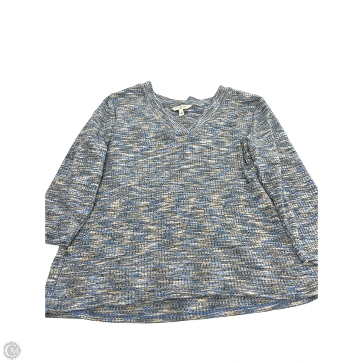Top Long Sleeve By Liverpool In Blue, Size: Xl