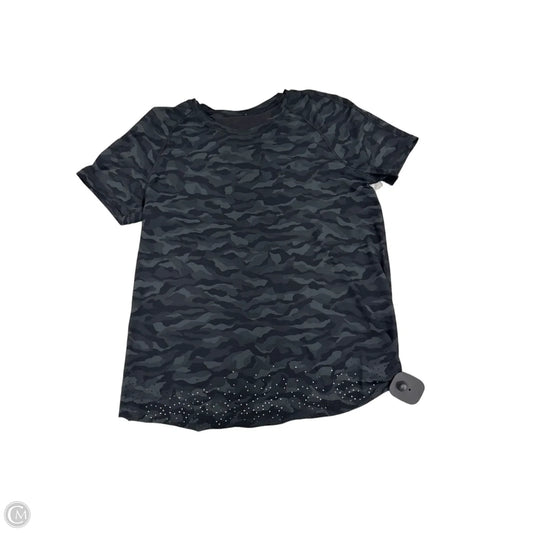 Athletic Top Short Sleeve By Lululemon In Camouflage Print, Size: S