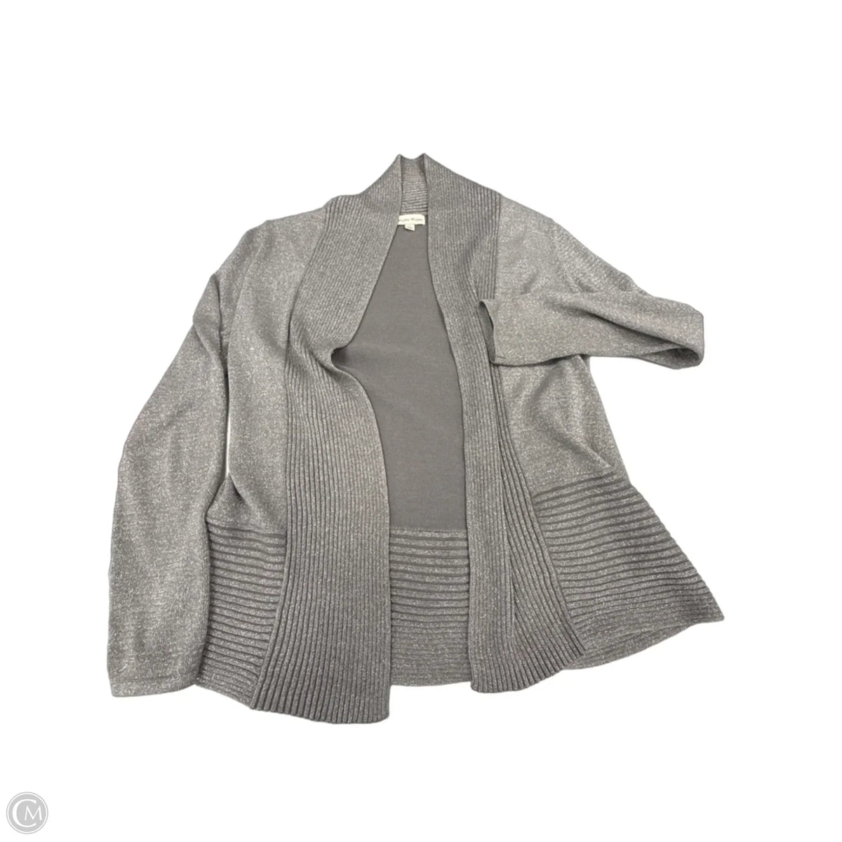 Cardigan By Studio Works In Silver, Size: S