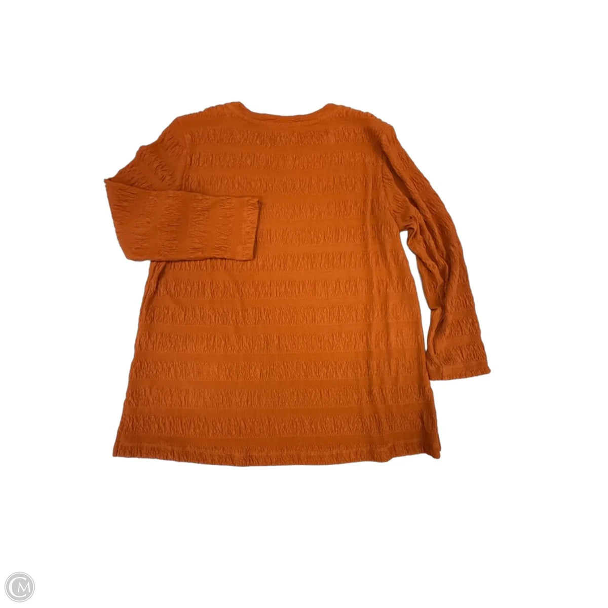 Top 3/4 Sleeve By Multiples In Orange, Size: S