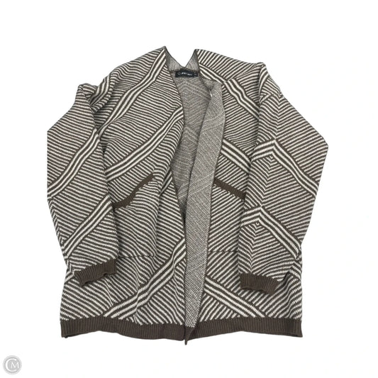 Cardigan By Creation In Brown & White, Size: Xl