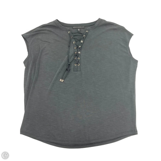 Top Short Sleeve By White House Black Market In Black, Size: L
