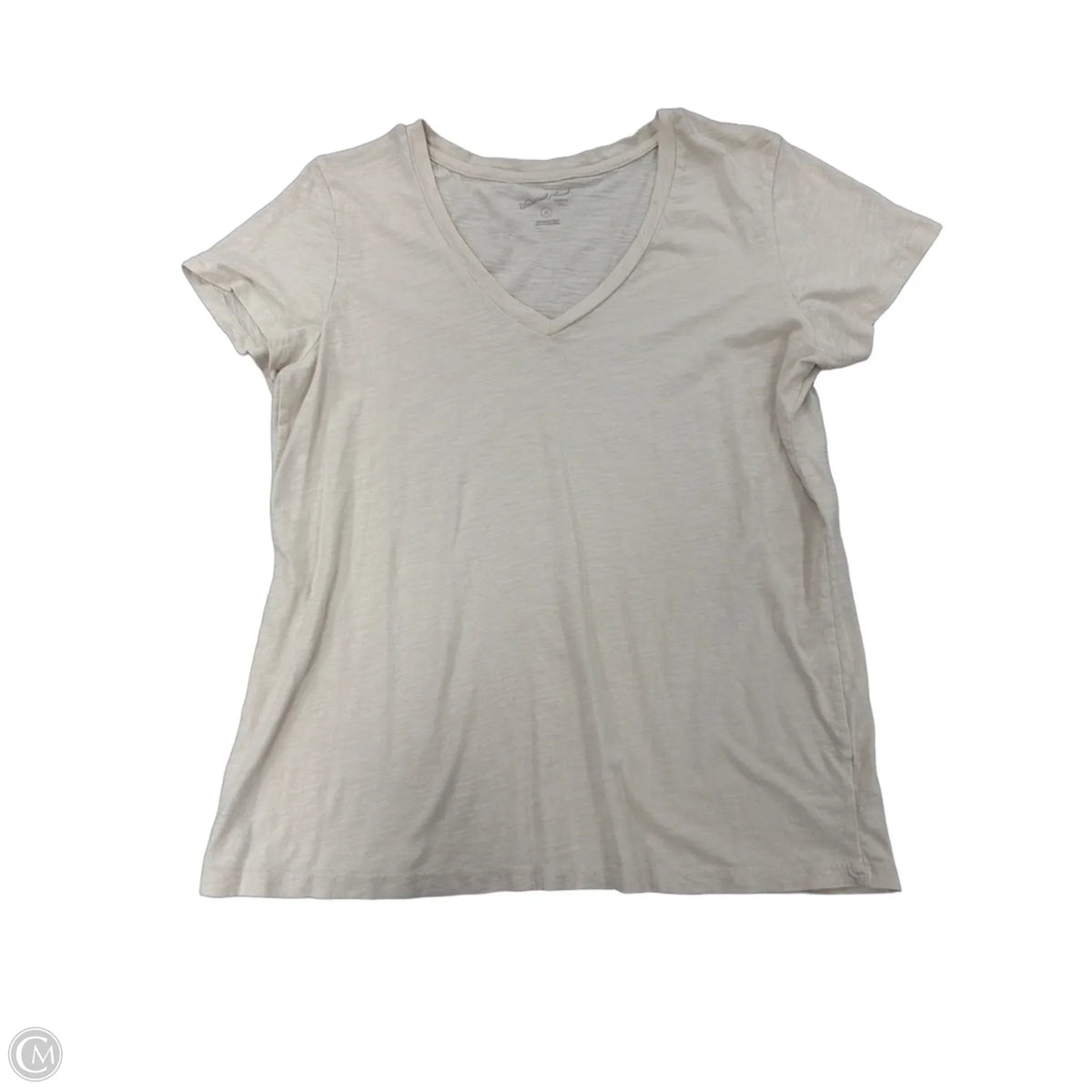 Top Short Sleeve Basic By Universal Thread In Cream, Size: Xl