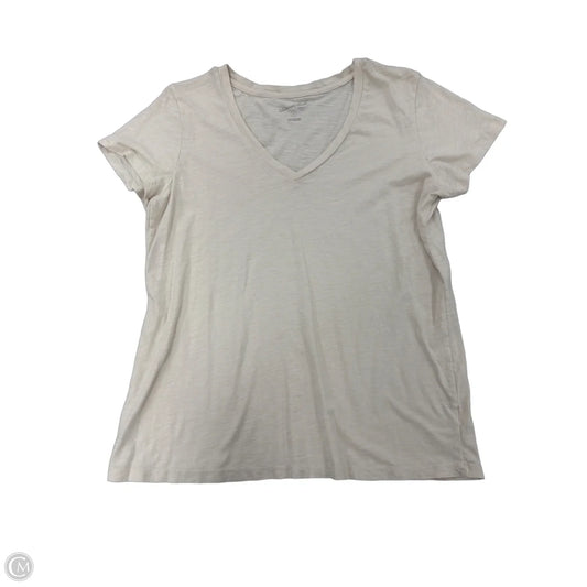 Top Short Sleeve Basic By Universal Thread In Cream, Size: Xl