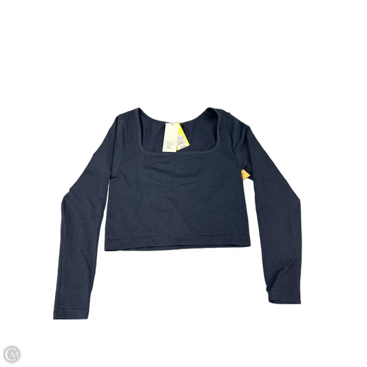 Athletic Top Long Sleeve Crewneck By All In Motion In Blue, Size: L