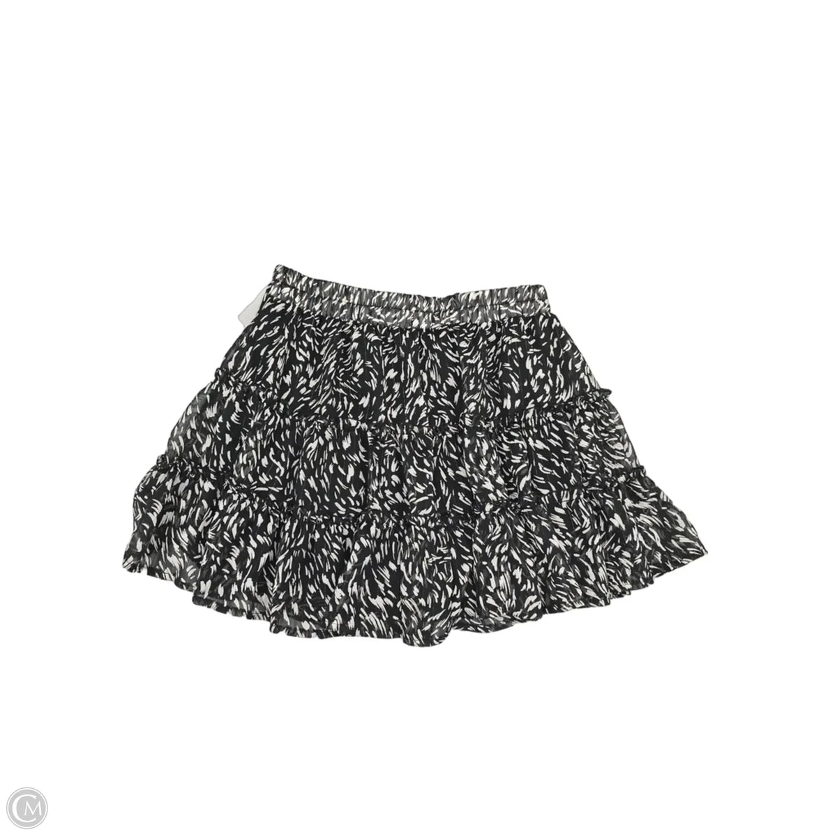 Skirt Mini & Short By Cmf In Black & White, Size: 8