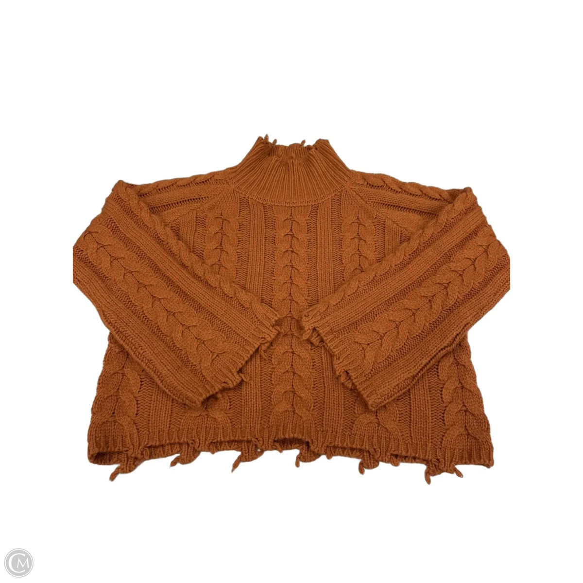 Sweater By Elan In Orange, Size: L