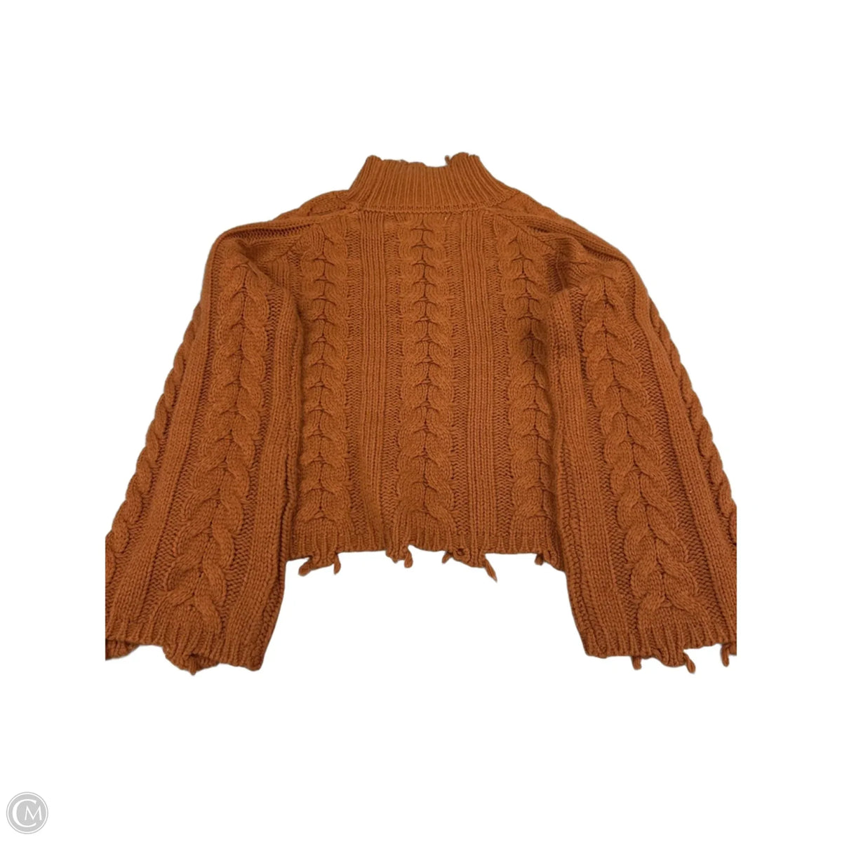 Sweater By Elan In Orange, Size: L