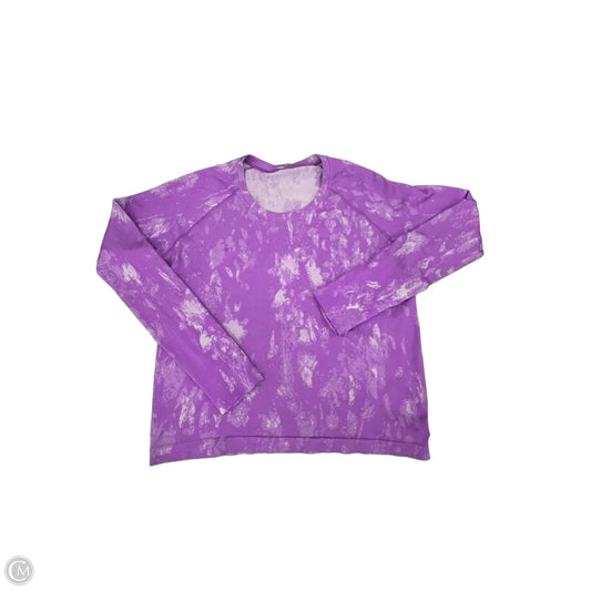 Top Long Sleeve By Lululemon In Purple, Size: 14