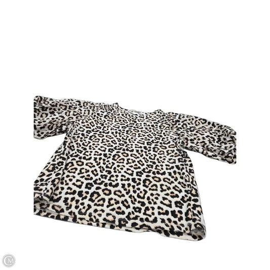 Top Short Sleeve By H&m In Animal Print, Size: S