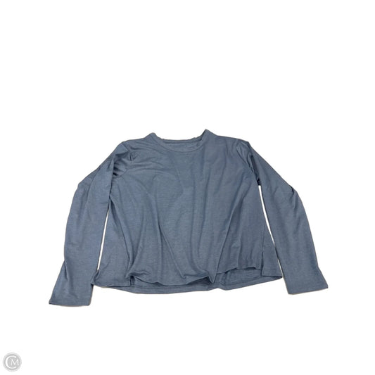 Athletic Top Long Sleeve Collar By All In Motion In Blue, Size: Xxl