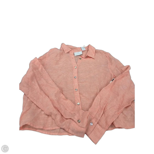 Top Long Sleeve By Cynthia Rowley In Pink, Size: M
