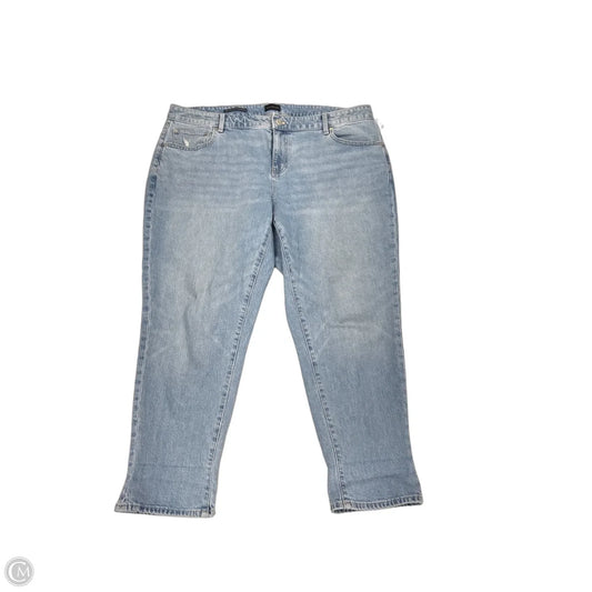 Jeans Straight By Talbots In Blue Denim, Size: 18w