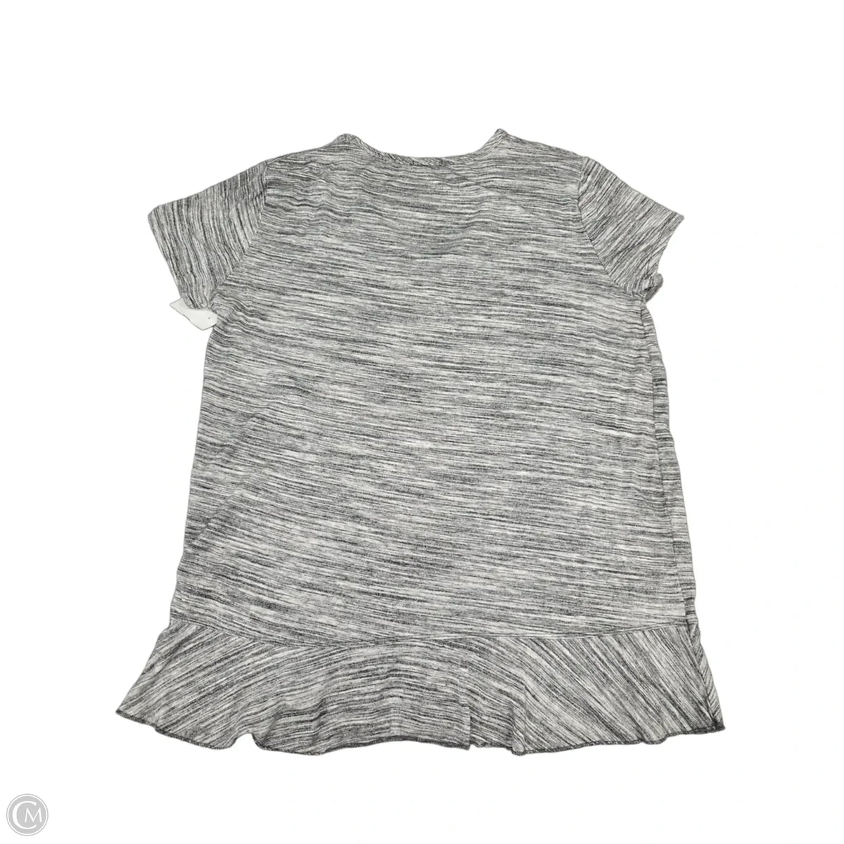 Top Short Sleeve By Cmf In Grey, Size: M