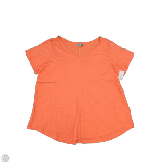 Top Short Sleeve Basic By Liverpool In Orange, Size: M