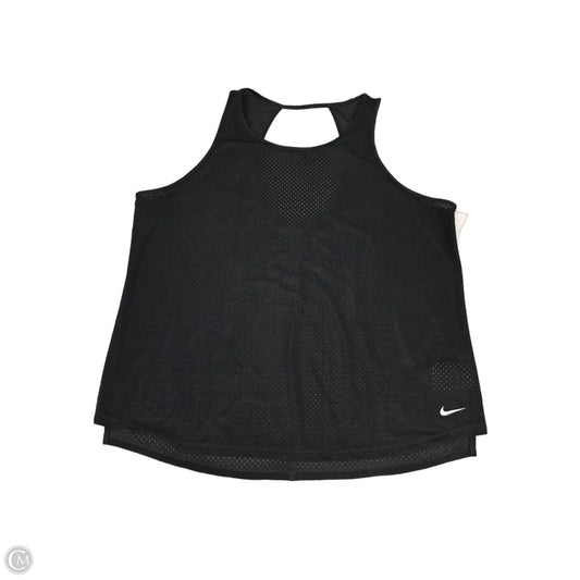 Athletic Tank Top By Nike In Black, Size: Xl