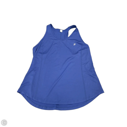 Athletic Tank Top By Fila In Blue, Size: Xl