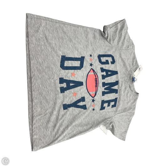 Top Short Sleeve By Blue Rain In Grey, Size: M