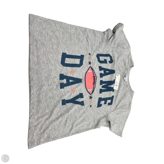 Top Short Sleeve By Blue Rain In Grey, Size: M
