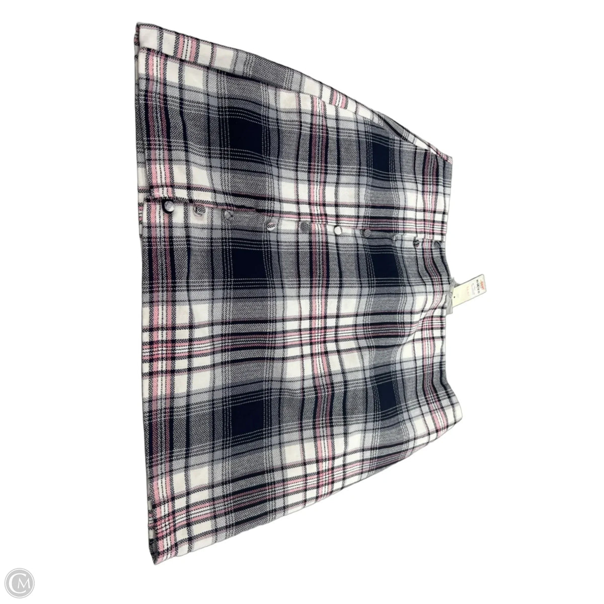 Skirt Mini & Short By Blue Rain In Plaid Pattern, Size: 12